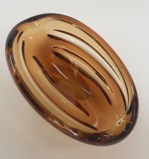 Bohemian Glass Bowl, 1950S