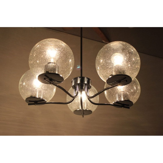 Image 1 of Lampadario vintage in cromo 