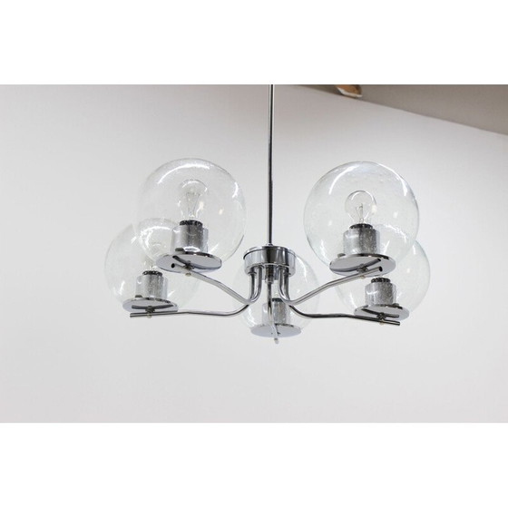 Image 1 of Lampadario vintage in cromo 