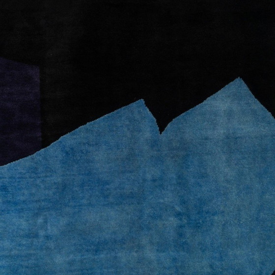 Image 1 of Vintage hand-knotted Merino wool rug