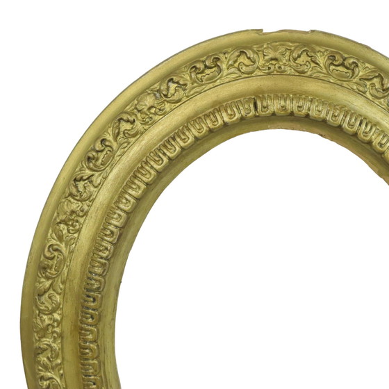 Image 1 of Oval Gold Frame Baroque Style