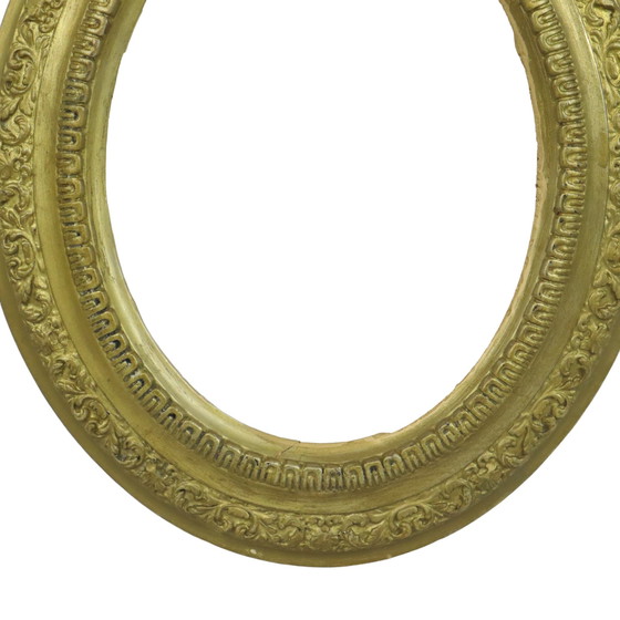 Image 1 of Oval Gold Frame Baroque Style