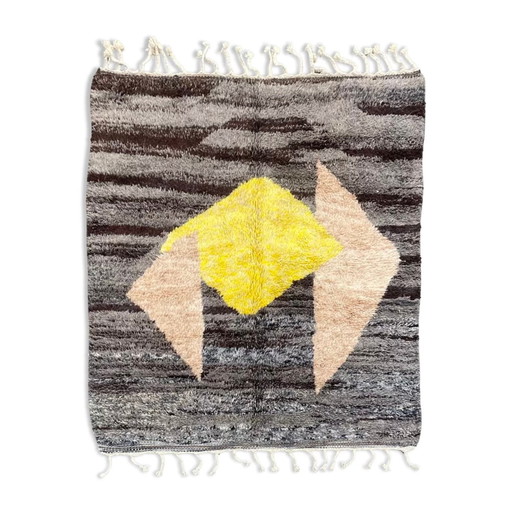 Modern Abstract Moroccan Area Wool Rug