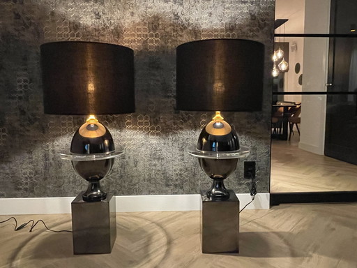 2x Bronze Exclusive Table Lamps