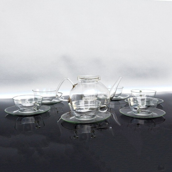 Image 1 of Vintage coffee service set by Wilhelm Wagenfeld for Jena Glas, Germany 1970