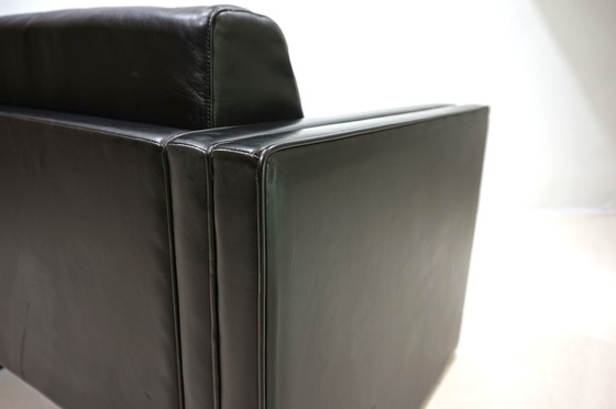 Image 1 of Fauteuil en cuir Knoll Studio Line de Jürgen Lange, 1970