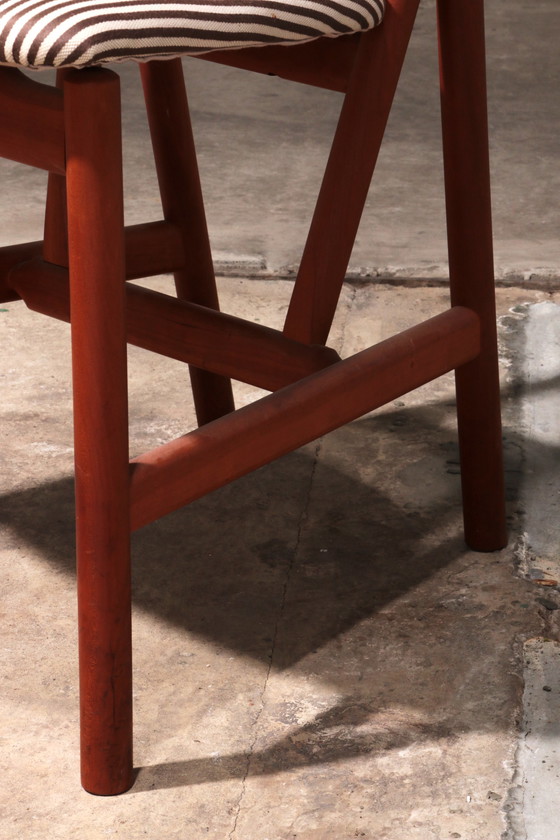 Image 1 of Hansen Sorensen Dining room table with 6 chairs,1970 Denmark