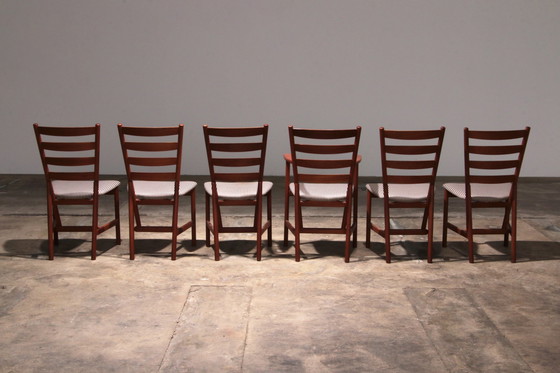 Image 1 of Hansen Sorensen Dining room table with 6 chairs,1970 Denmark