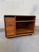 Vintage teak Danish audio furniture tv cabinet