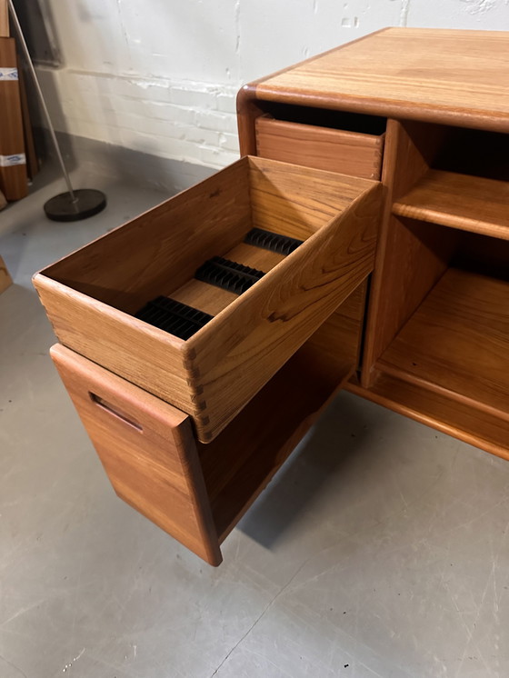 Image 1 of Vintage teak Danish audio furniture tv cabinet