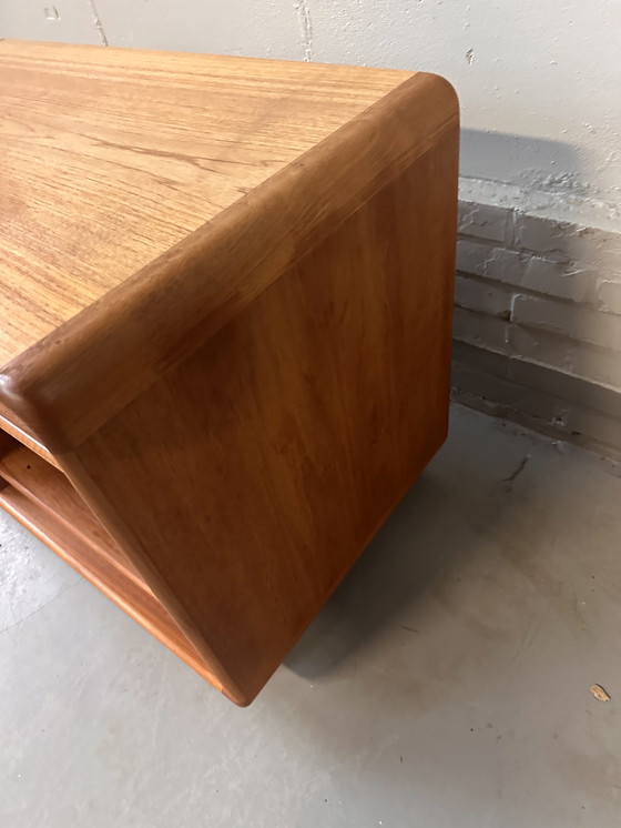 Image 1 of Vintage teak Danish audio furniture tv cabinet