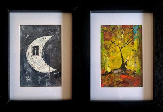 Image 1 of Piotr Piskorz 2X Painting "Deadline" And  "Nightwatch"