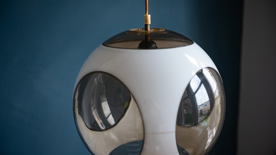 Image 1 of Lampe suspendue Massive Bug Eye de l'ère spatiale