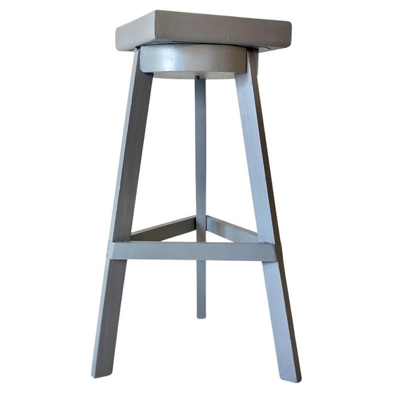 Image 1 of 1X Large Vintage Wood Pedestal, Italy 1950S