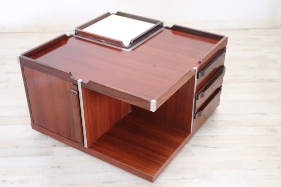 Image 1 of Square Storage Coffee Table, Italy 1960S