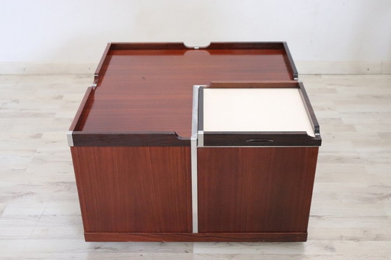 Image 1 of Square Storage Coffee Table, Italy 1960S