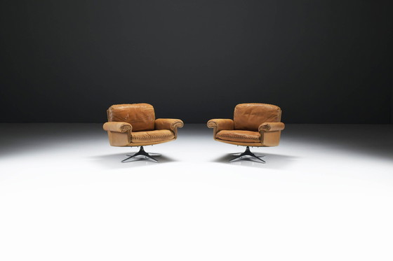 Image 1 of De Sede Ds 31 Lounge Chairs In Cognac