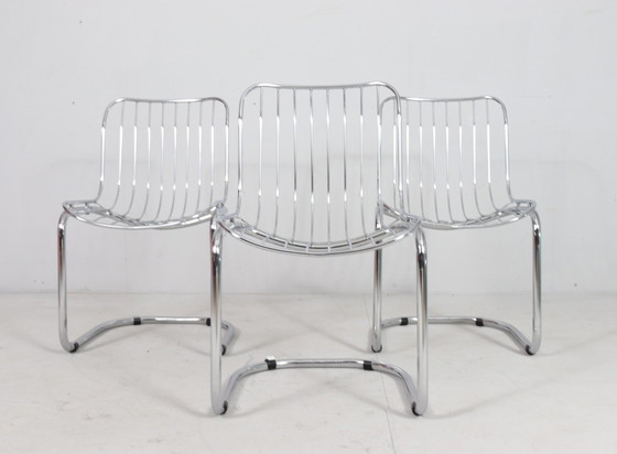 Image 1 of 4 cantilever chairs with armrests, Italy, 1970s