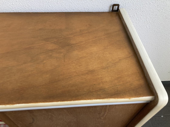 Image 1 of Vintage wall cabinet with sliding doors