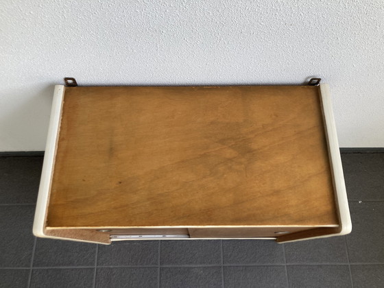 Image 1 of Vintage wall cabinet with sliding doors