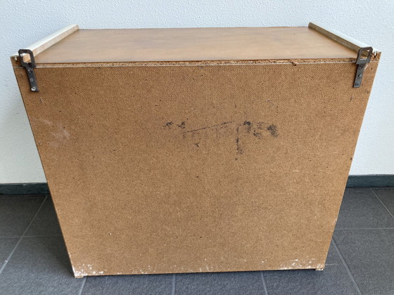 Image 1 of Vintage wall cabinet with sliding doors