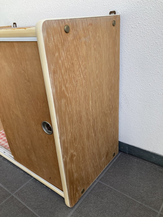 Image 1 of Vintage wall cabinet with sliding doors