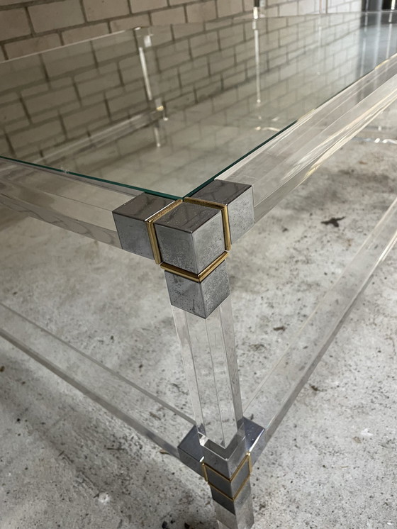 Image 1 of Perspex Coffee Table With Matching Side Table.