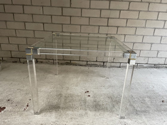 Image 1 of Perspex Coffee Table With Matching Side Table.