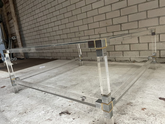 Image 1 of Perspex Coffee Table With Matching Side Table.