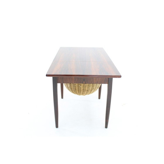 Image 1 of Vintage folding sewing table by Johannes Andersen Palisander for Silkeborg, Denmark 1960