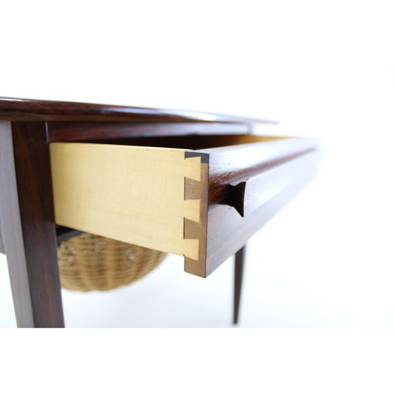 Image 1 of Vintage folding sewing table by Johannes Andersen Palisander for Silkeborg, Denmark 1960