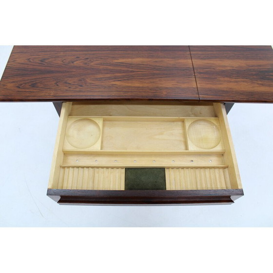 Image 1 of Vintage folding sewing table by Johannes Andersen Palisander for Silkeborg, Denmark 1960