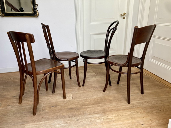 Image 1 of 4X Thonet And Other Bentwood Chairs