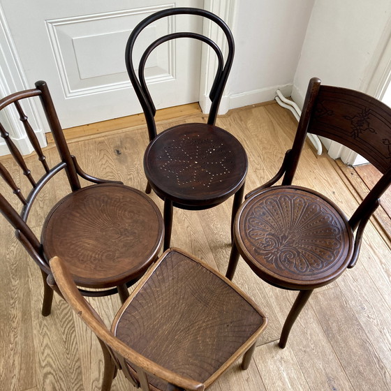 Image 1 of 4X Thonet And Other Bentwood Chairs