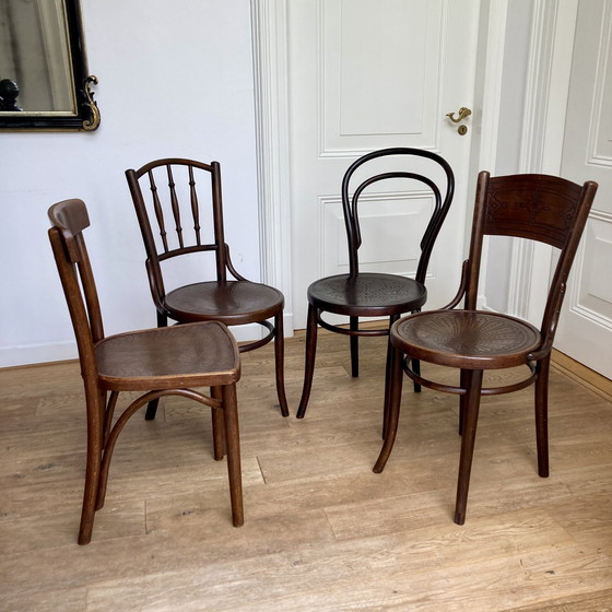 Image 1 of 4X Thonet And Other Bentwood Chairs