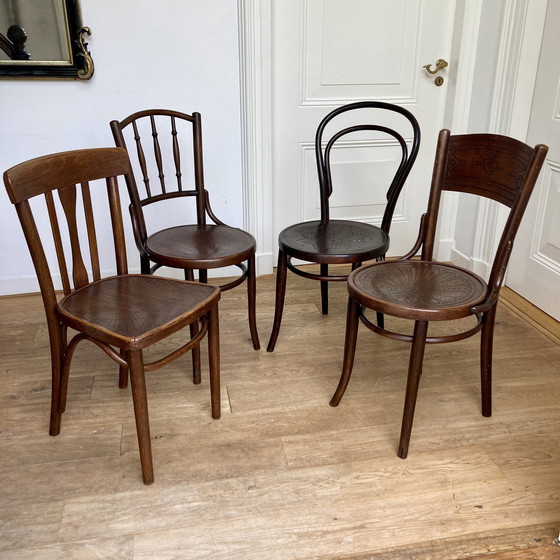 Image 1 of 4X Thonet And Other Bentwood Chairs