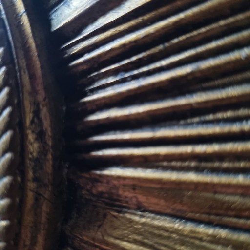 70's Sun Mirror with Curved Mirror