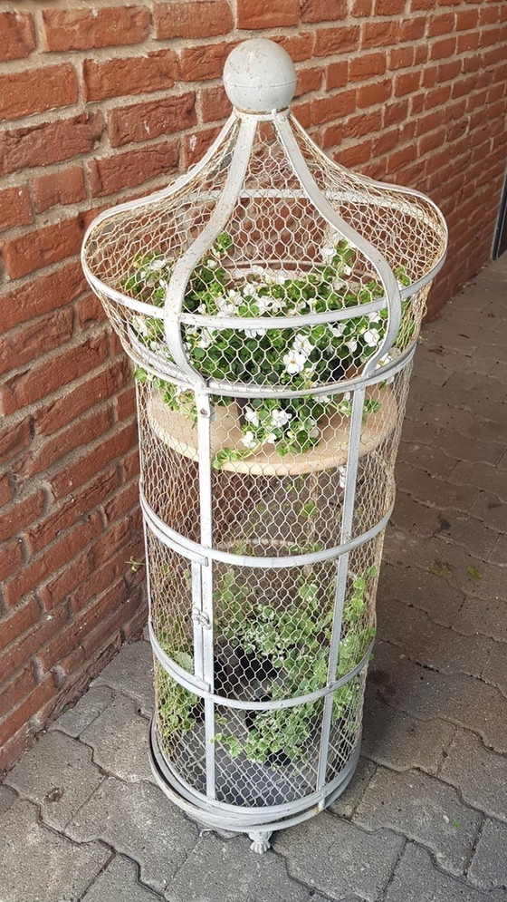 Image 1 of Grande gabbia per uccelli in ferro d'epoca italiana