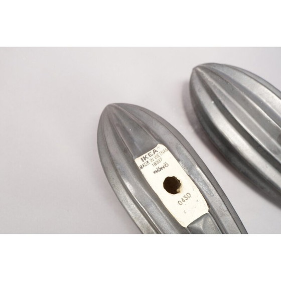 Image 1 of Set of 3 vintage Zeppelin ceramic sculptures for Ikea, Viet Nam 1990