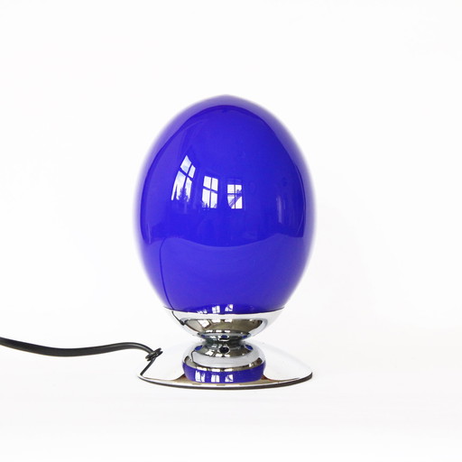 Glass Chrom Egg-shaped Lamp