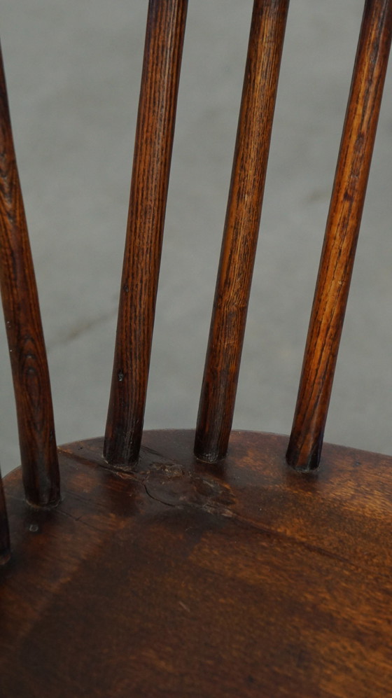 Image 1 of Wooden Dining Chair With Armrests