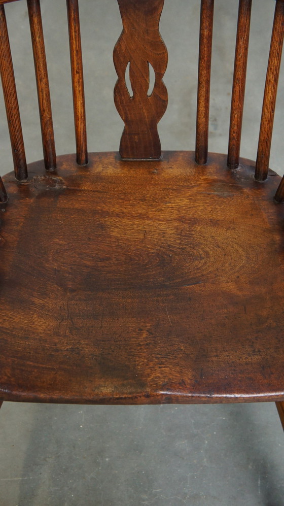 Image 1 of Wooden Dining Chair With Armrests