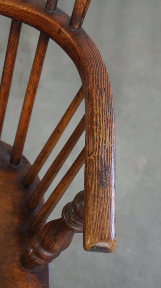 Image 1 of Wooden Dining Chair With Armrests