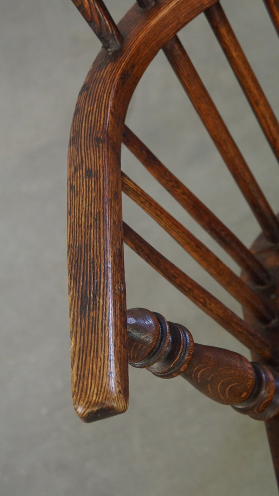 Image 1 of Wooden Dining Chair With Armrests