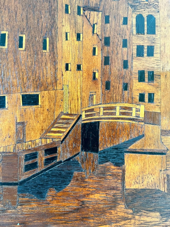 Image 1 of Amsterdam - Inlaid Wooden Cityscape