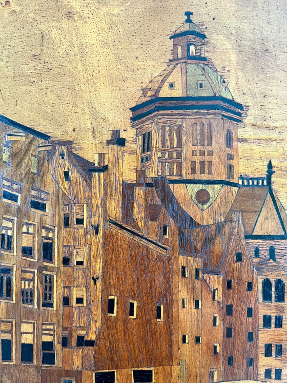 Image 1 of Amsterdam - Inlaid Wooden Cityscape