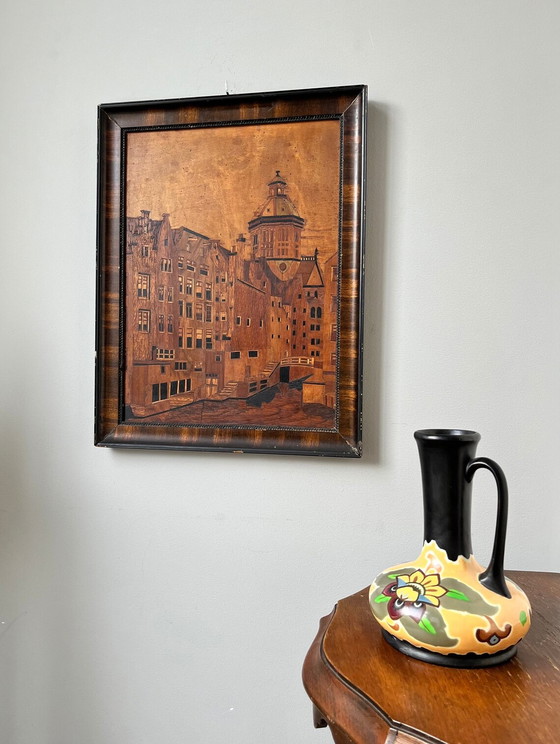 Image 1 of Amsterdam - Inlaid Wooden Cityscape