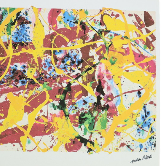 Image 1 of Offset Lithograph To Jackson Pollock Action Painting 93/300