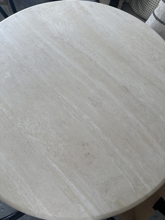 Image 1 of Travertine dining table