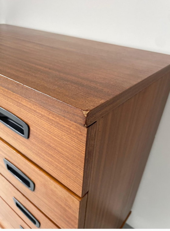 Image 1 of Chest of drawers, Teak veneer, Belgium 1960'S - 1970'S